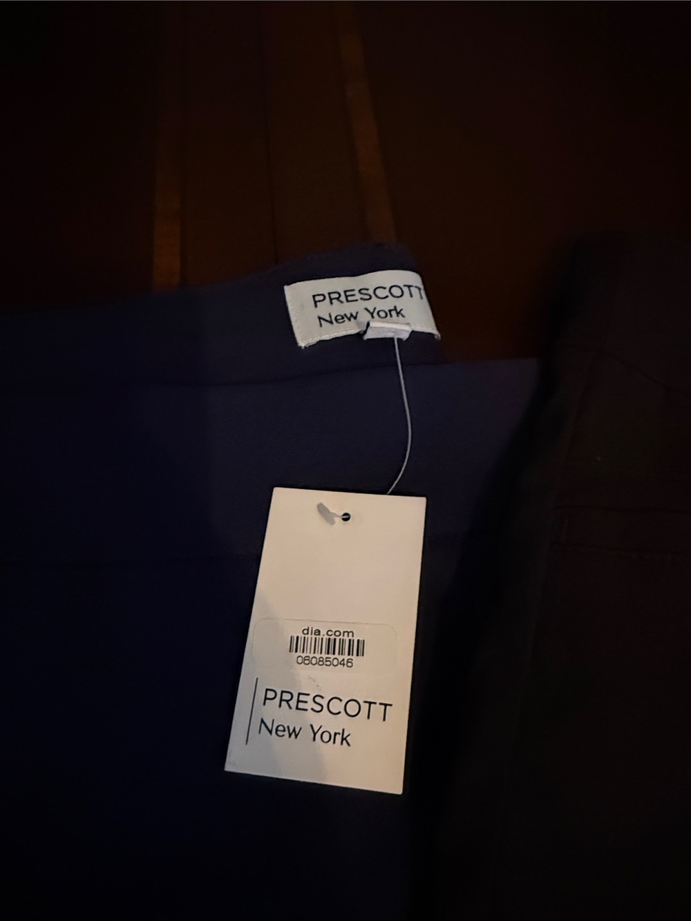 Straight leg Prescott New York pants in Navy and Black - Picture 2 of 4